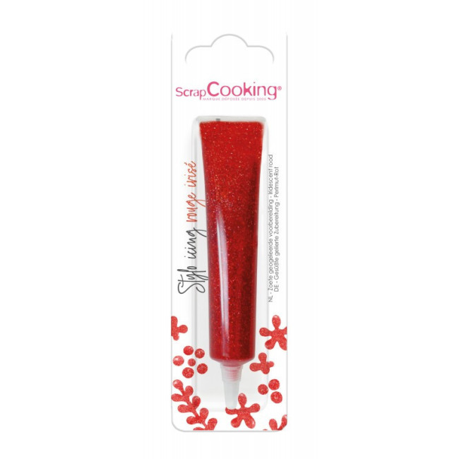 Icing Stylo Rouge Irisé, ScrapCooking