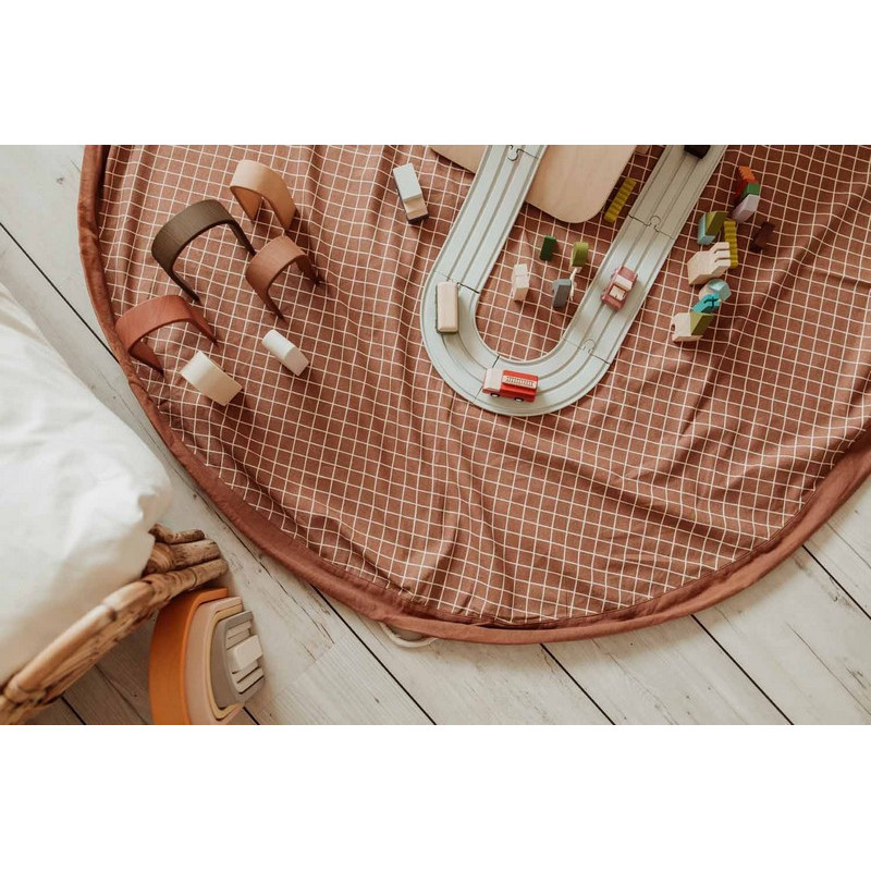 Play&Go - Sac de rangement pour jouets Organic, Play&Go Brun - Play & Go