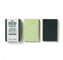 2 éponges en cellulose et fibre résistante mr.ECO, Martini Spa