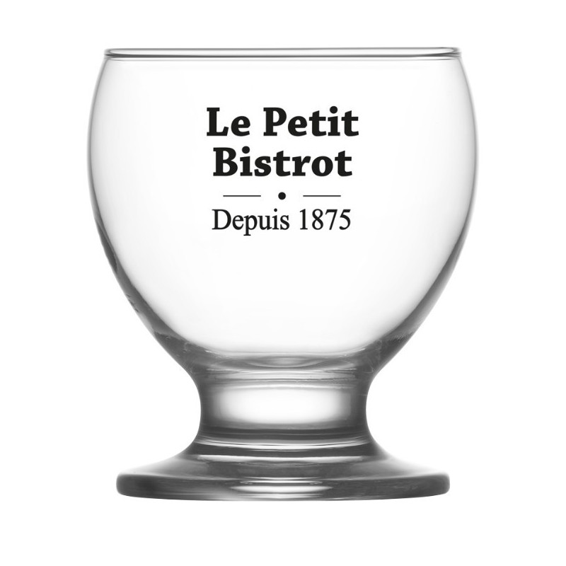 coffret 6 verres à vin bas le petit bistrot, trend'up - trend'up