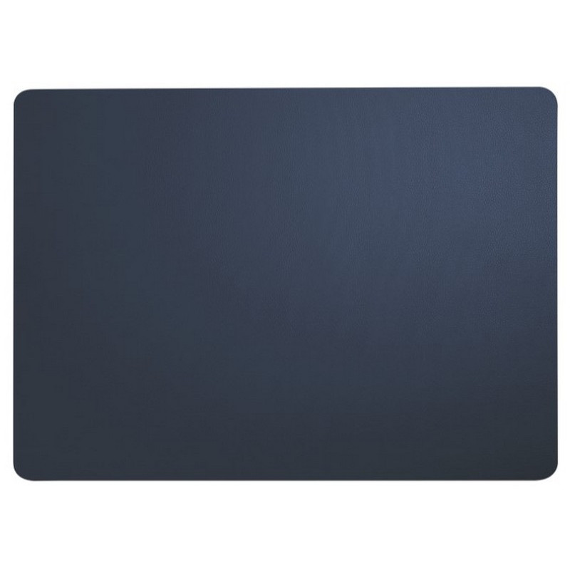 set de table aspect cuir fin, asa selection navy - asa selection