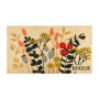 Paillasson coco/pvc  Bonjour Fleurs, Derrière la porte