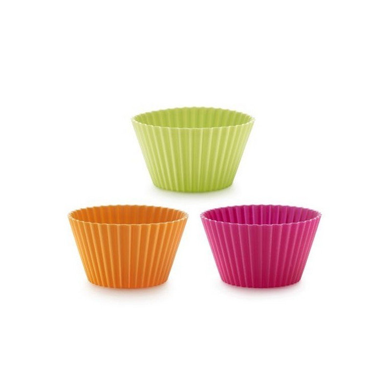6 moules muffins couleurs, Lékué
