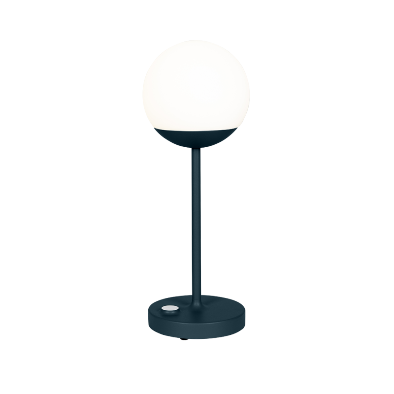 FERMOB - Lampe Mooon, Fermob Bleu Acapulco - FERMOB