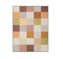 Plaid en coton Déco Carré, Biederlack