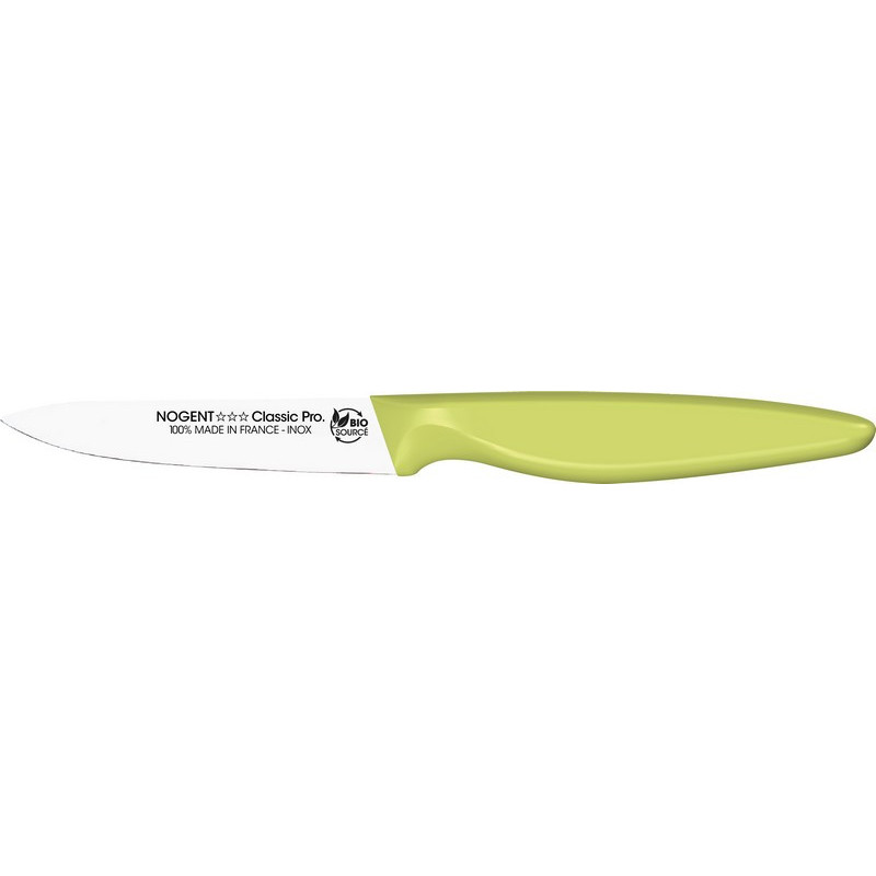 NOGENT - Couteau d'office lame lisse 9cm Manche Bio Sourcé, Nogent*** - NOGENT