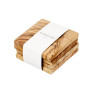 4 dessous de verres carrés en olivier, Selbrae House LTD
