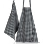Torchon recyclé Billie noir/gris, Winkler