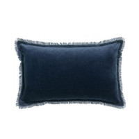 Coussin uni Fara Marine, Vivaraise