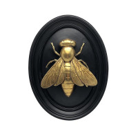 Décoration murale Abeille noir/or, Emde