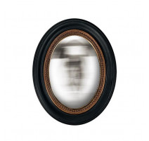 Miroir convexe ovale perle 24 x 19 cm, Emdé