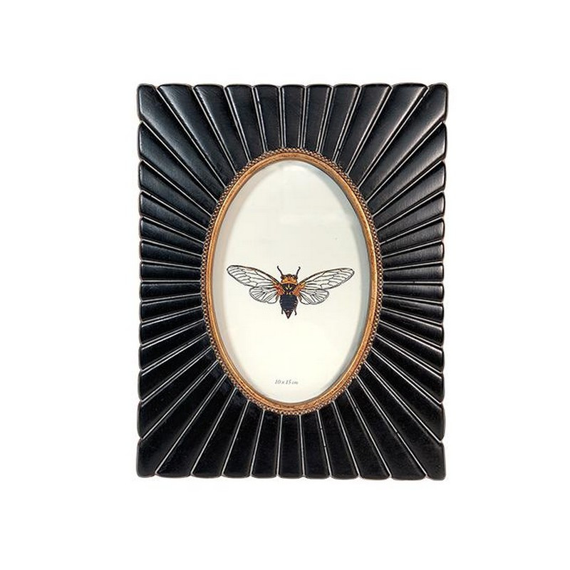 EMDE - Cadre noir/doré vue ovale 10 x 15 cm, Emdé - EMDE