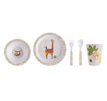 Coffret repas 5 pièces Jungle, Ladelle