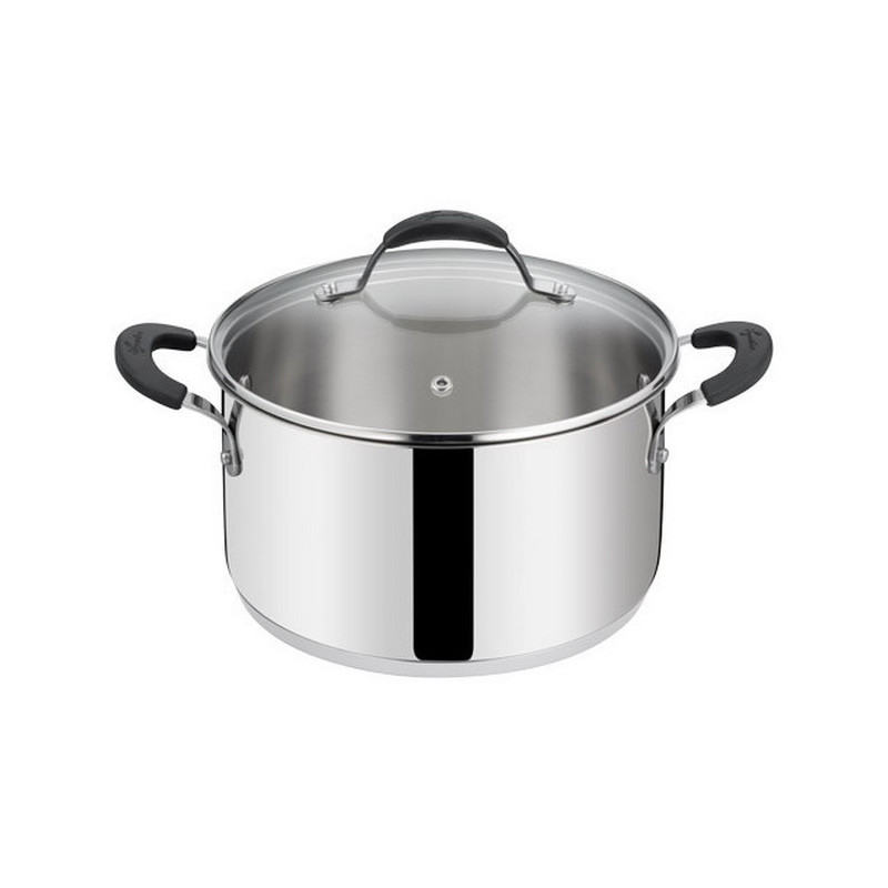 LAGOSTINA - Faitout inox Tempra avec couvercle, Lagostina 26 cm - LAGOSTINA