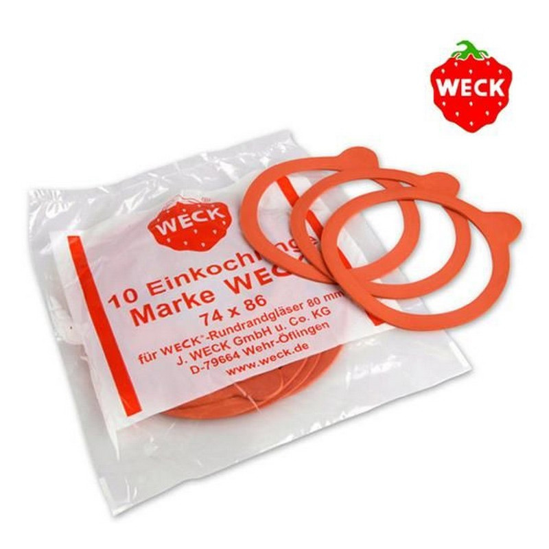 Weck - Joints pour bocaux en verre, Weck 80 mm - Weck