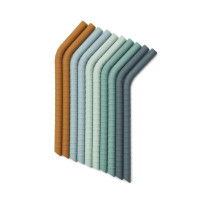 Lot de 10 pailles Jonas Dusty Mint Mix, Liewood