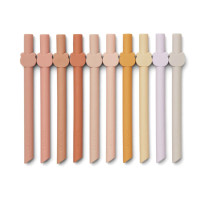 Lot de 10 pailles Badu Rose multi mix, Liewood