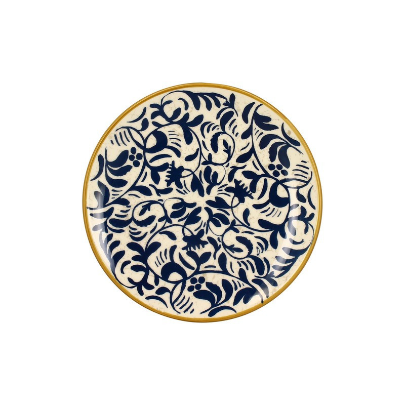 LEBRUN - Service de table Héraclée Bleu, Novastyl Assiette dessert - LEBRUN