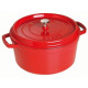 Cocotte en fonte ronde cerise, Staub