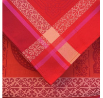 Serviette de table 50 x 50 cm Rouge Chamaret, Sud Etoffe