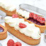 4 Cercles à tarte individuels perforés Ovales, Scrapcooking