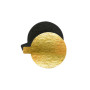 10 supports gâteaux individuels ronds or/noir 8 cm, Scrapcooking