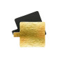 10 supports gâteaux individuels carrés or/noir 8 cm, Scrapcooking