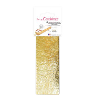 10 supports gâteaux individuels rectangles or/noir, Scrapcooking