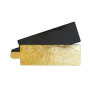 10 supports gâteaux individuels rectangles or/noir, Scrapcooking
