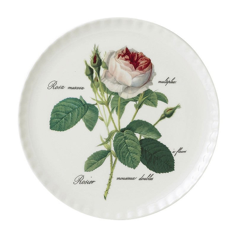 plat à gâteaux redouté rose 30 cm, roy kirkham - roy kirkham