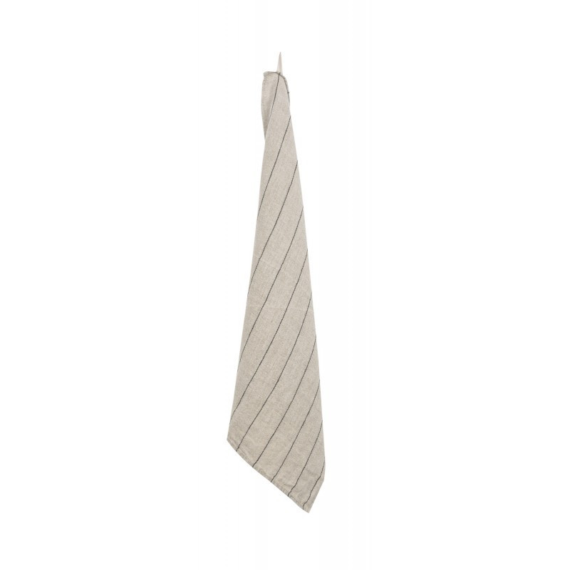 HAOMY TEXTILE - Torchon en lin Calvi, Haomy Naturel - HAOMY TEXTILE