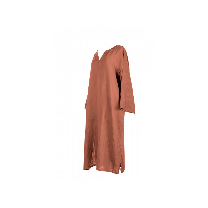 HAOMY TEXTILE - Tunique Dili L/XL , Haomy Brique - HAOMY TEXTILE