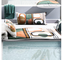 Matelas de bain de soleil Outdoor Nikki blanc, Haomy