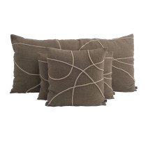 Coussin Marbella Kaki, Haomy