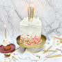 12 bougies longues Dorées, Scrapcooking