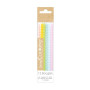 12 bougies longues Torsadées Pastel, Scrapcooking