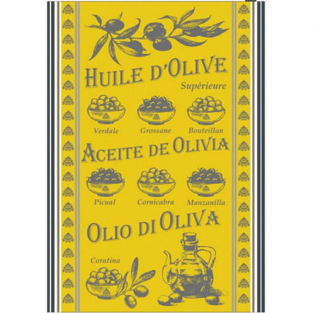 Torchon Huile d'Olive 50 x 70 cm, Sud Etoffe