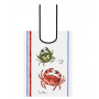 Bavoir Fruits de Mer 45 x 60 cm, Sud Etoffe