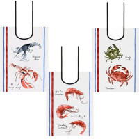 Bavoir Fruits de Mer 45 x 60 cm, Sud Etoffe