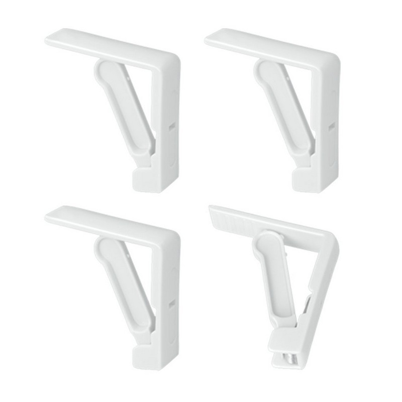 BASTIDE - Set de 4 pinces nappe Blanc, Metaltex - BASTIDE