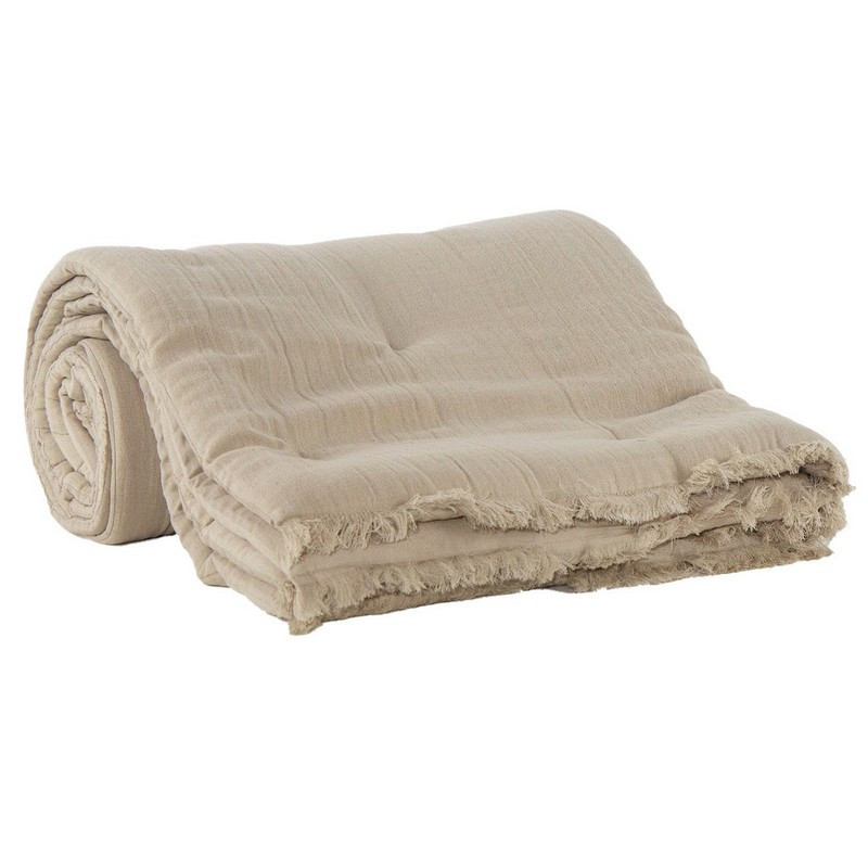 Sud Etoffe - Plaid 130 x 170 cm Romane Natural, Sud Etoffe - Sud Etoffe