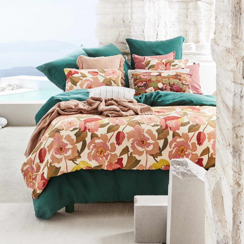Housse d'Edredon Ibiza Olive, Haomy - HAOMY TEXTILE
