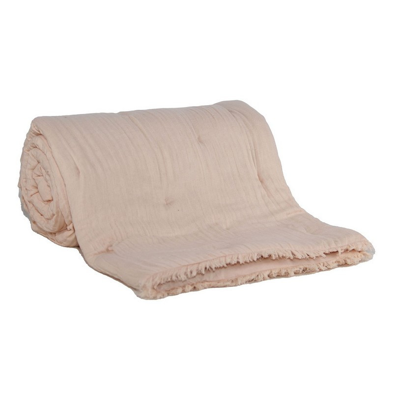 Sud Etoffe - Edredon 80 x 200 cm Romane Poudre, Sud Etoffe - Sud Etoffe