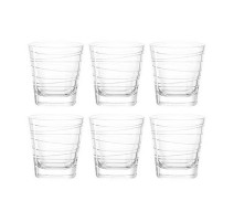 Coffret 6 gobelets Vario transparent 25 cl, Léonardo