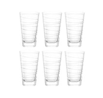 Coffret 6 chopes Vario transparent 28 cl, Léonardo