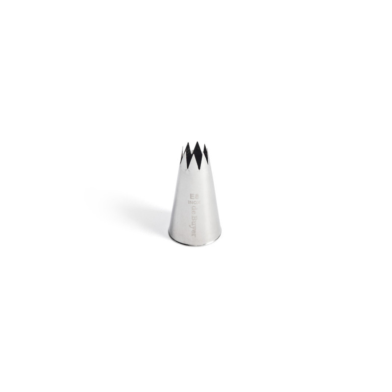 DE BUYER - Douille cannelée inox 8 dents, De Buyer Diamètre 1.3 cm - DE BUYER
