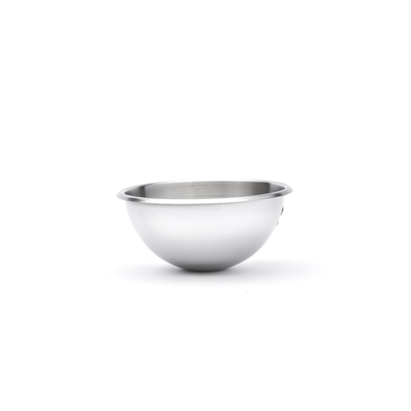 bassine demi-sphérique en inox bord roulé, de buyer 20 cm - de buyer