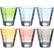 Coffret 6 verres optic couleur, LEonardo