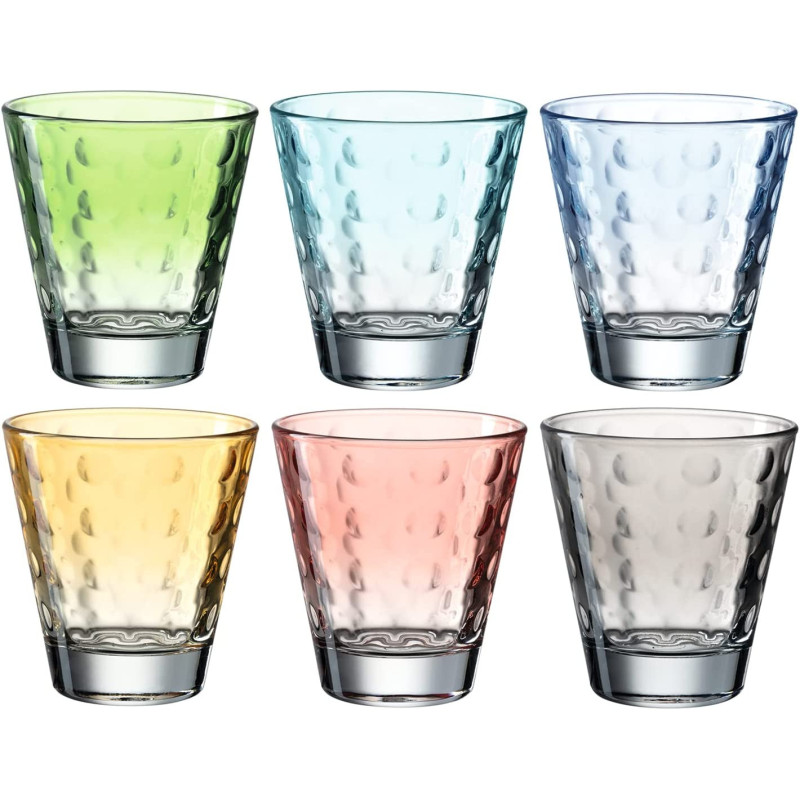 Lot de 6 verres lumineux à DEL de 355 ml avec 8 modes de couleur