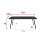 table Luxembourg 207 x 100 cm , Fermob